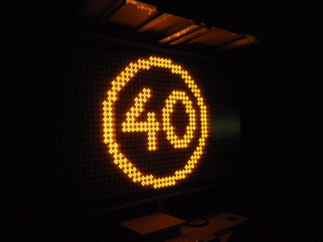 Radar variable message sign Radar variable message sign